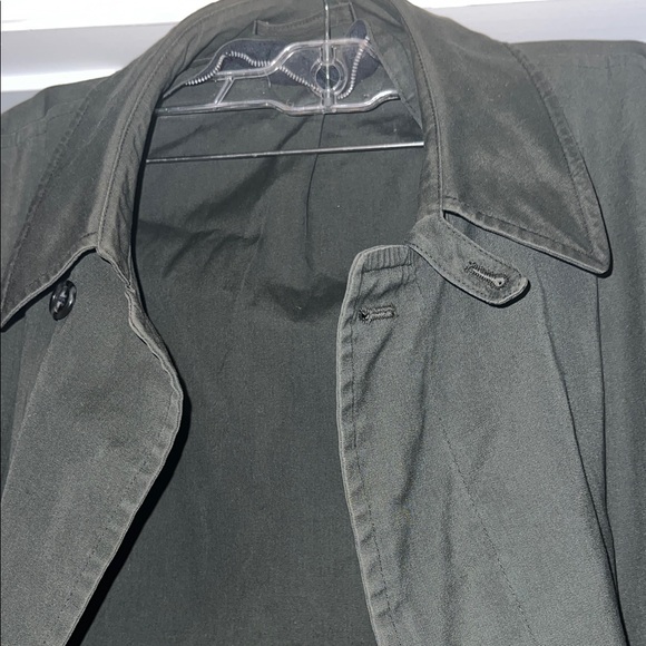London Fog Men's Dark Green Trench Coat - Picture 4 of 9